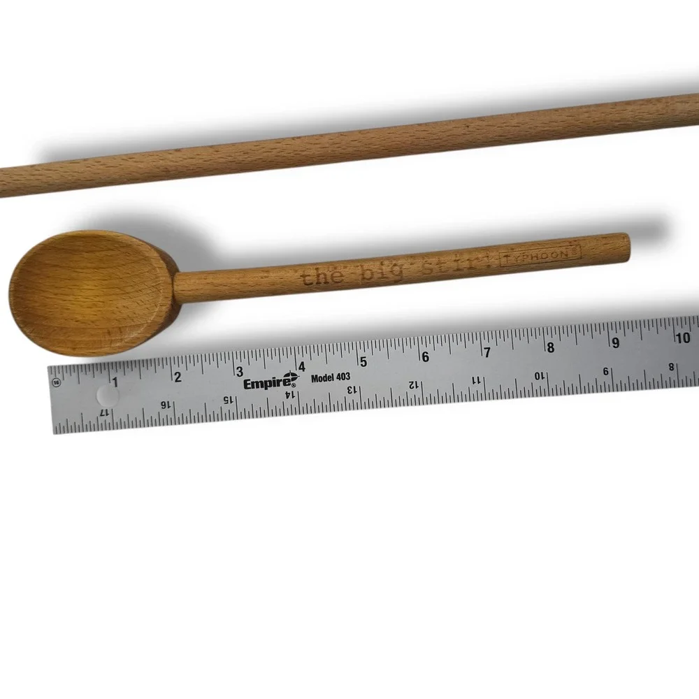 Wooden Spoons Set 2 Typhoon The Big Stir‎ Stirring Mixing Kitchen Utensils F72Q